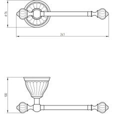 Держатель туалетной бумаги Migliore Olivia 26259