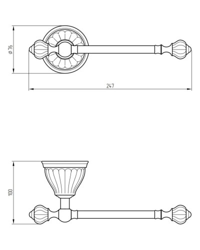 Держатель туалетной бумаги Migliore Olivia 26259