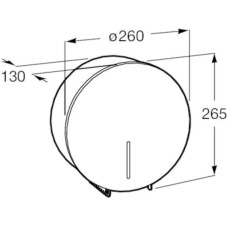 Диспенсер туалетной бумаги Roca Public 817406002