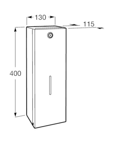 Диспенсер туалетной бумаги 3 рулона Roca Public 817409001