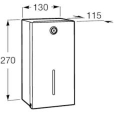 Диспенсер туалетной бумаги 2 рулона Roca Public 817408001