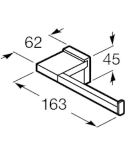 Держатель туалетной бумаги Roca Rubik 816850024