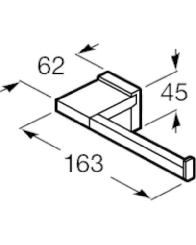 Держатель туалетной бумаги Roca Rubik 816850001