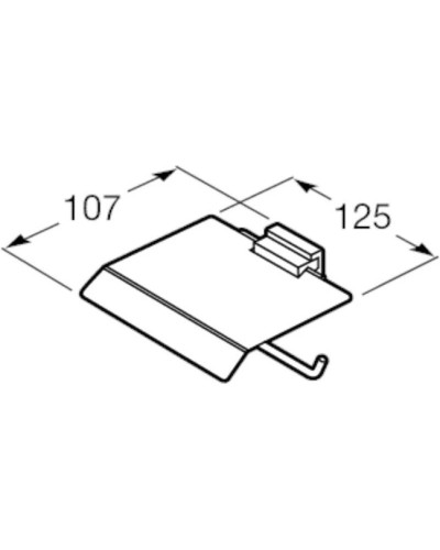 Держатель туалетной бумаги Roca Rubik 816849024