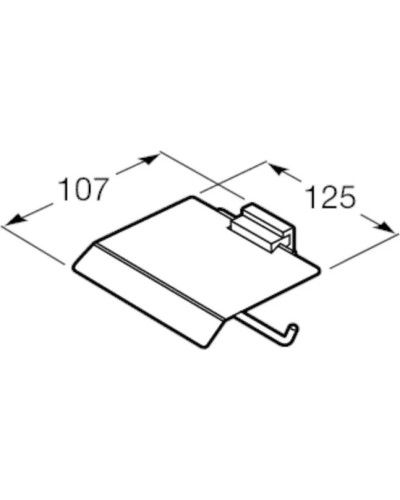 Держатель туалетной бумаги Roca Rubik 816849001
