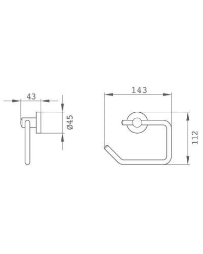 Держатель туалетной бумаги Teka Alaior 17071020G3