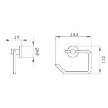 Держатель туалетной бумаги Teka Alaior 17071020N2