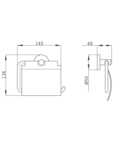 Держатель туалетной бумаги Teka Alaior 17072020N2