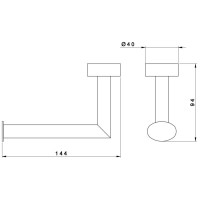 Держатель туалетной бумаги Nicolazzi Minimale 1492MCR