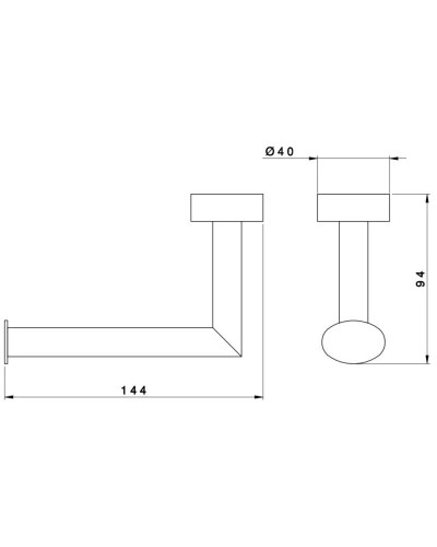 Держатель туалетной бумаги Nicolazzi Minimale 1492MCR