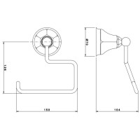 Держатель туалетной бумаги Nicolazzi Teide 1492CR05