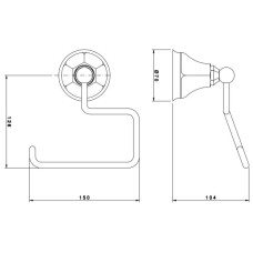 Держатель туалетной бумаги Nicolazzi Teide 1492CR05