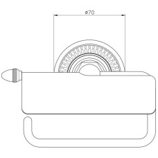 Держатель туалетной бумаги Nicolazzi Impero 1492CR36