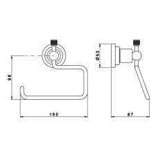 Держатель туалетной бумаги Nicolazzi Arena 1492CR44
