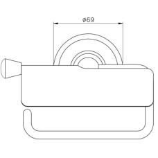 Держатель туалетной бумаги Nicolazzi Onice 1492CR09O