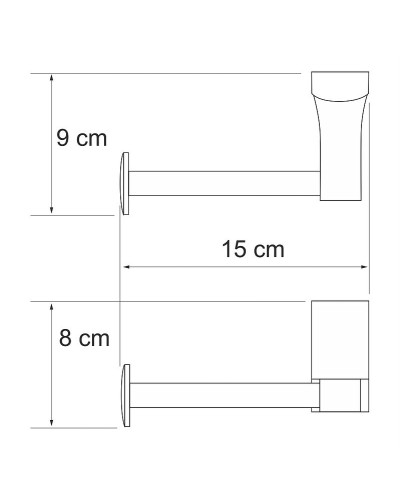 Держатель туалетной бумаги WasserKRAFT Leine K-5096W Хром Белый