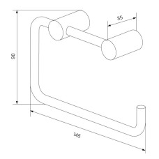 Держатель туалетной бумаги IDDIS Petite PETG000I43