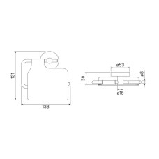 Держатель туалетной бумаги IDDIS Sena SENSSC0i43