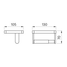 Держатель туалетной бумаги IDDIS On-X ONXBL02i43