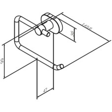 Держатель туалетной бумаги Am.Pm Sense L A7434100
