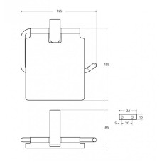 Держатель для туалетной бумаги CEZARES SLIDER-PH-01