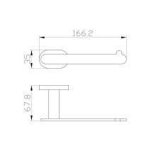 Держатель для туалетной бумаги без крышки WONZON & WOGHAND, Глянцевое золото (WW-8416-LG)