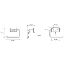 Держатель туалетной бумаги Bemeta Niki 153112022 Хром