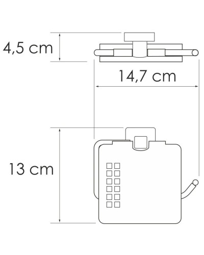 Держатель туалетной бумаги WasserKRAFT Rhin K-8725