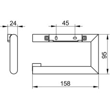 Держатель туалетной бумаги KEUCO Reva 12862010000