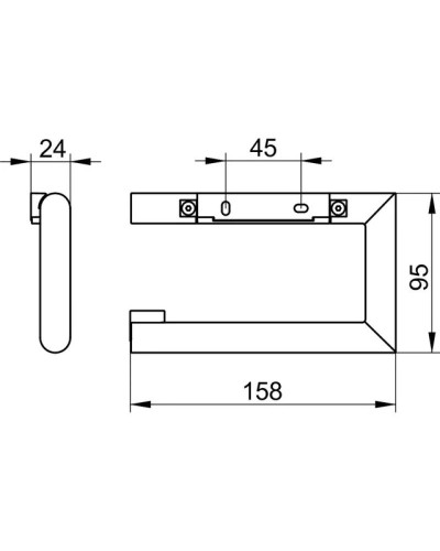 Держатель туалетной бумаги KEUCO Reva 12862370000