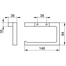 Держатель туалетной бумаги KEUCO Edition 11 11162130000