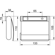 Держатель туалетной бумаги KEUCO Plan 14960370000