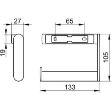 Держатель туалетной бумаги KEUCO Plan 14962370000