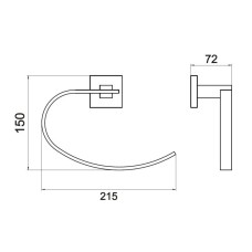 Кольцо для полотенец Savol 65A S-06563A