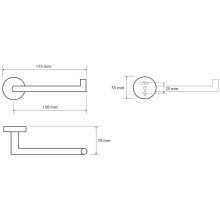 Держатель туалетной бумаги Bemeta Graphit 156212032