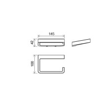 Держатель туалетной бумаги Ravak 10° X07P329 Хром