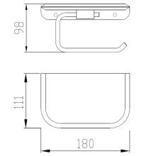 Держатель туалетной бумаги Abber Nord AA1530