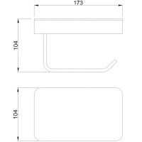 Держатель туалетной бумаги Abber Westen AA1730