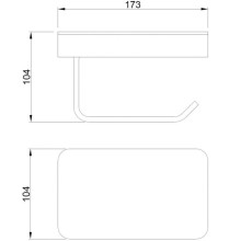 Держатель туалетной бумаги Abber Westen AA1730G