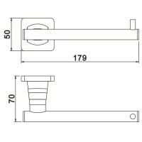 Держатель туалетной бумаги Rose RG1505H