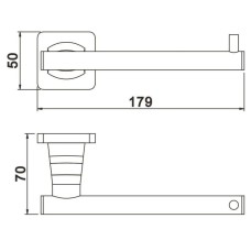 Держатель туалетной бумаги Rose RG1505H