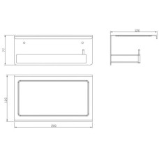Держатель туалетной бумаги Milacio Ultra MCU.953.MB