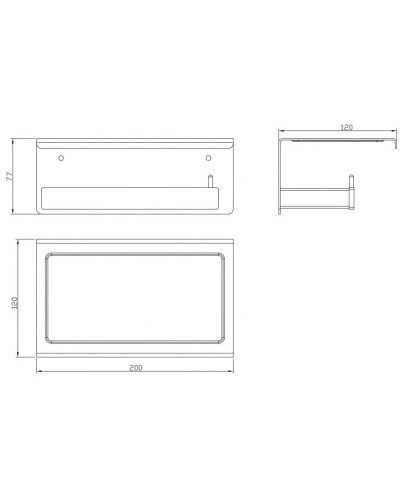 Держатель туалетной бумаги Milacio Ultra MCU.953.GD