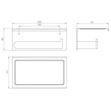 Держатель туалетной бумаги Milacio Ultra MCU.963.GD