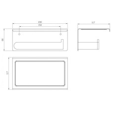 Держатель туалетной бумаги Milacio Ultra MCU.963.GD