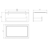 Держатель туалетной бумаги Milacio Ultra MCU.963.MB