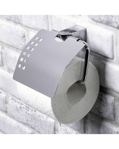 Держатель туалетной бумаги WasserKRAFT Kammel K-8325 с крышкой Хром