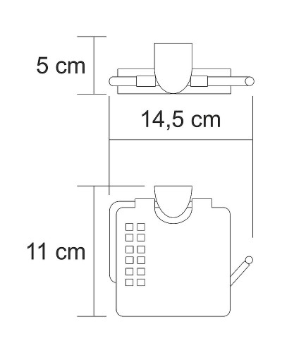 Держатель туалетной бумаги WasserKRAFT Kammel K-8325 с крышкой Хром