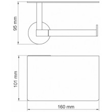 Держатель туалетной бумаги WasserKRAFT Asphe K-77725