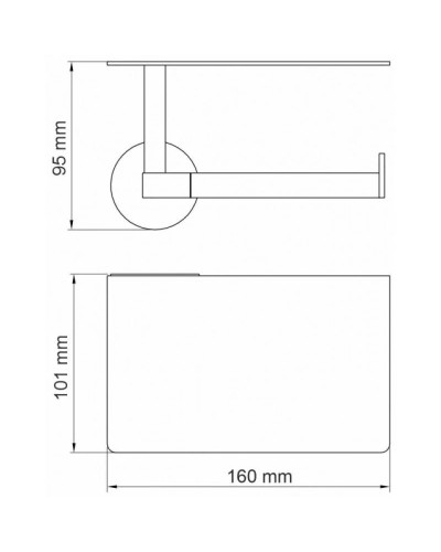 Держатель туалетной бумаги WasserKRAFT Asphe K-77725